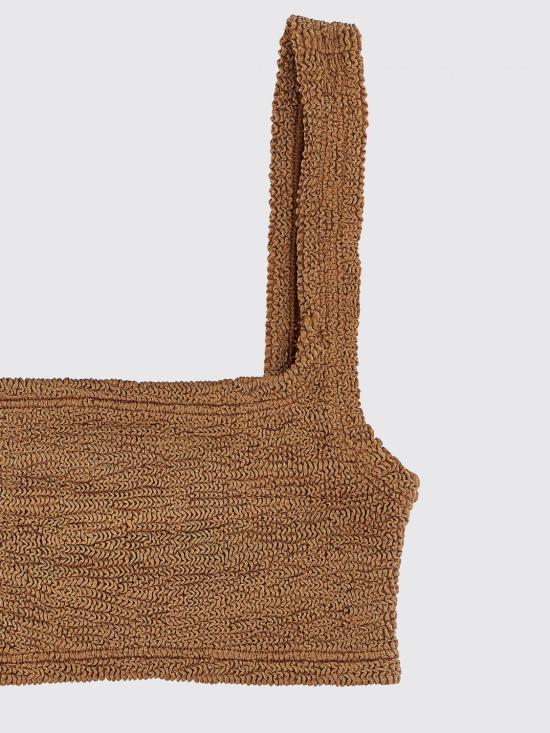 25FW 훈자 지 원피스 수영복 XANDRABIKINI METALLICCOCOA Brown - HUNZA G