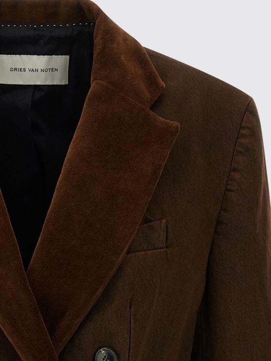 25FW 드리스 반 노튼 자켓 0104372397 703 Brown - DRIES VAN NOTEN