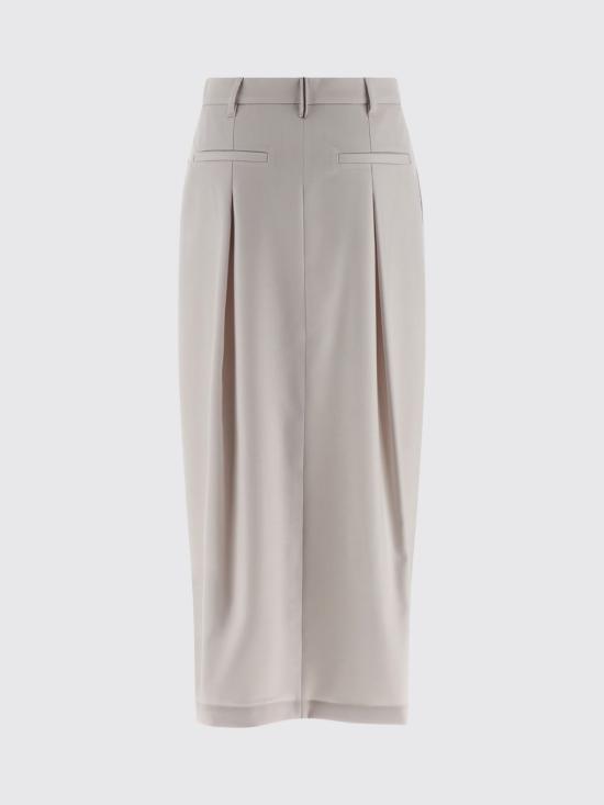 25FW 브루넬로 쿠치넬리 스커트 MG513G3841 C4239 White - BRUNELLO CUCINELLI