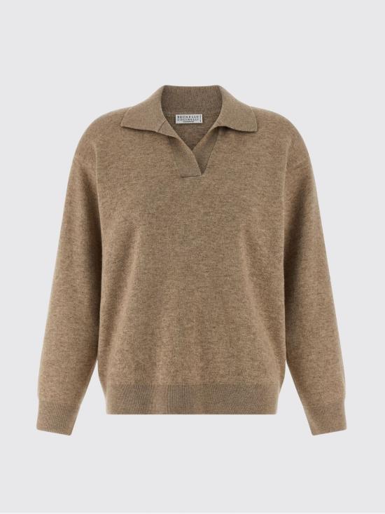 25FW 브루넬로 쿠치넬리 폴로 티셔츠 MSH116505 C9259 Beige