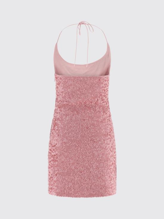 25FW 발망 롱 원피스 FF1R2470PC96 OAA Pink - BALMAIN