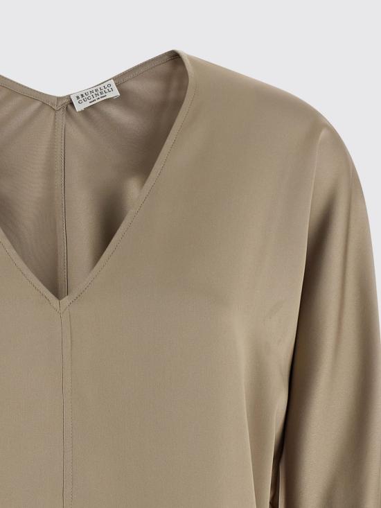 25FW 브루넬로 쿠치넬리 탑 MB179DI702 C8576 Beige - BRUNELLO CUCINELLI