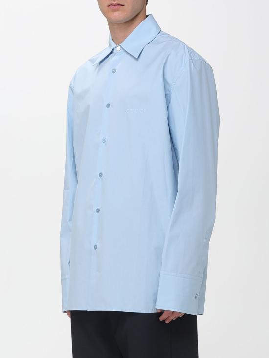25FW 구찌 클래식 포플린 셔츠 823830Z7AMD 4030 Blue - GUCCI