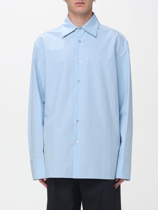 25FW 구찌 클래식 포플린 셔츠 823830Z7AMD 4030 Blue