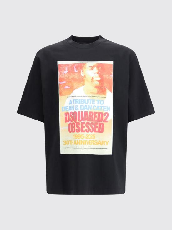 25FW 디스퀘어드2 반팔 티셔츠 S71GD1587D20020 900 Black