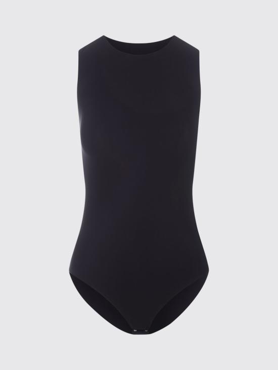 25FW 질샌더 바디수트 티셔츠 J01NC0021J70026 001 Black