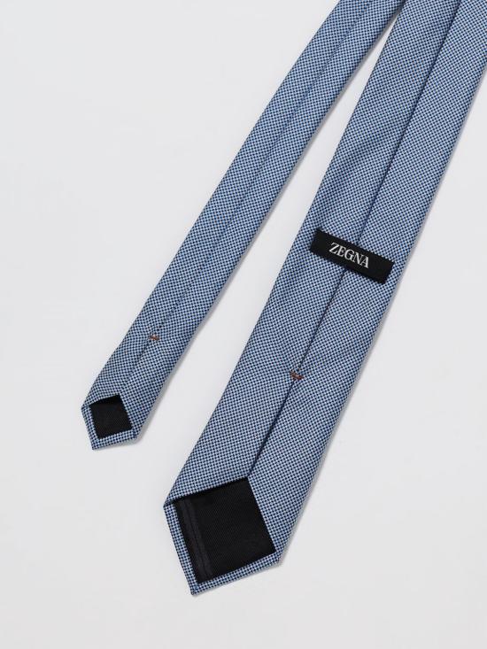25FW 에르메네질도제냐 넥타이 1P8Z2W04TA2 438 Gnawed Blue - ERMENEGILDO ZEGNA