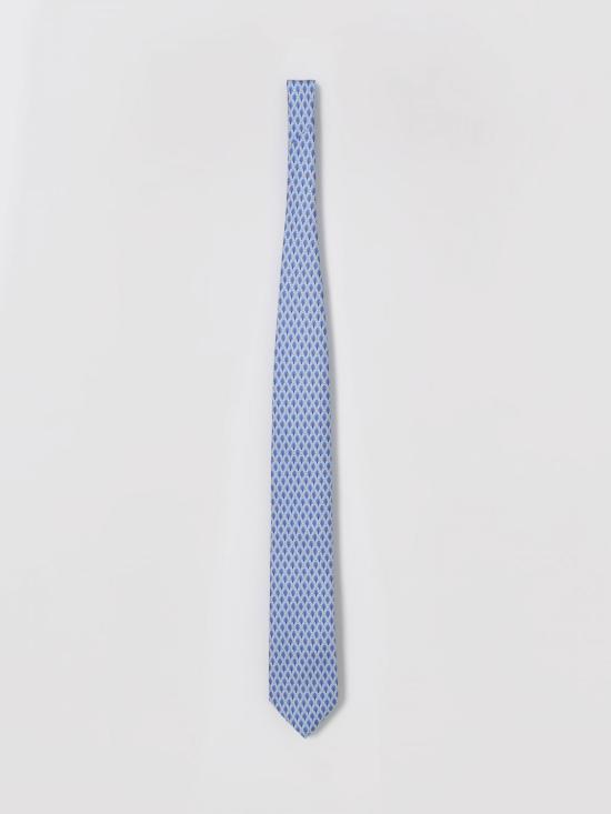 25FW 에르메네질도제냐 넥타이 1P8Z2W07TA2 438 Gnawed Blue