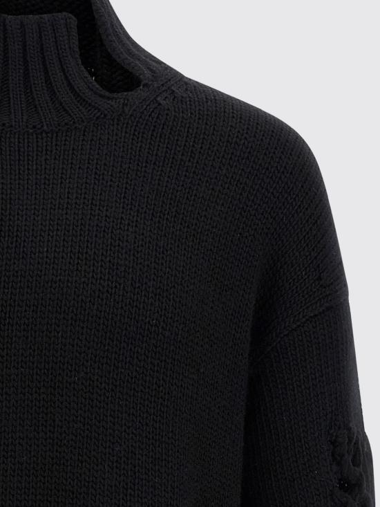 25FW 요지 야마모토 스웨터 HLK13189 2 Black - YOHJI YAMAMOTO