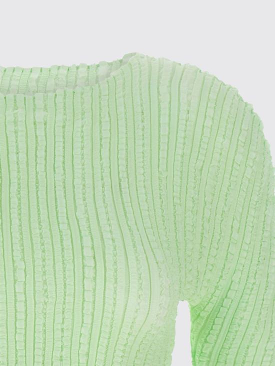 25FW 이세이 미야케 스웨터 IM58FJ168 60 Green - ISSEY MIYAKE