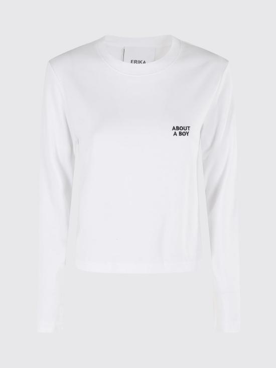 25FW 에리카 카발리니 반팔 티셔츠 P5WW26 A01RI White