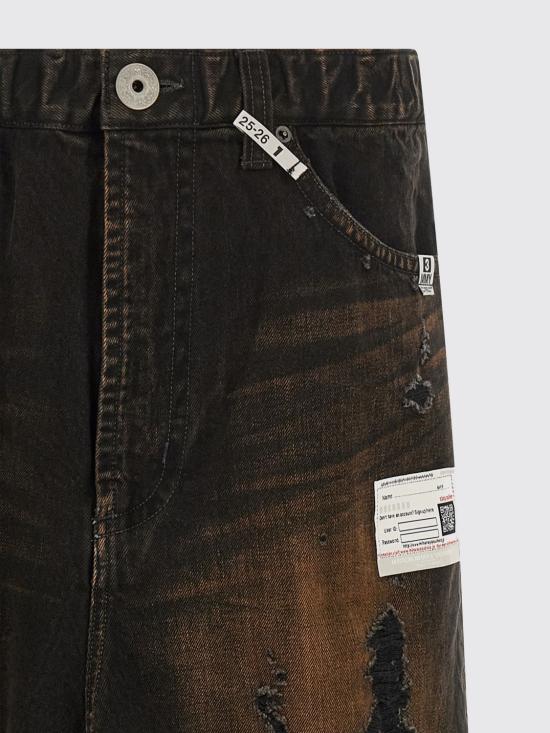 25FW 메종 미하라 야스히로 스트레이트 팬츠 A15PT023 Black - MAISON MIHARA YASUHIRO