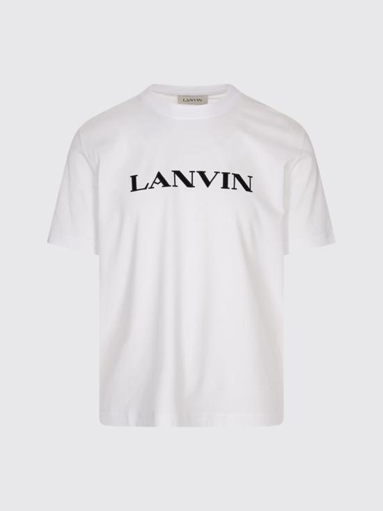 25FW 랑방 반팔 티셔츠 RMTS0012J300H25 01 White - LANVIN