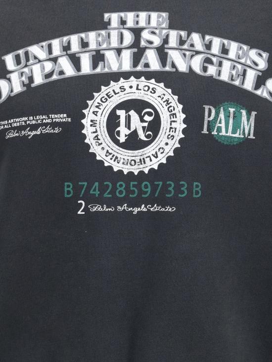 25FW 팜앤젤스 긴팔 티셔츠 PMBA08JF25FLE002 1305 Black - PALM ANGELS