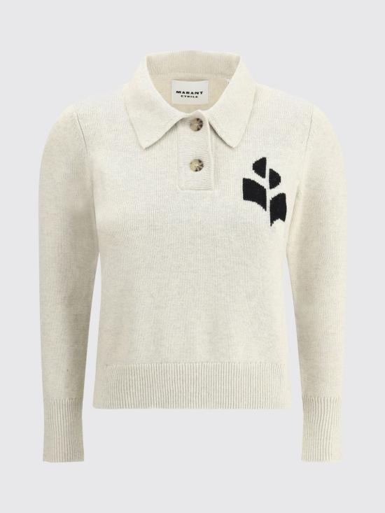 25FW 이자벨마랑에뚜왈 노라 폴로 니트 스웨터  PU0314FAA1X05E 02LY Grey