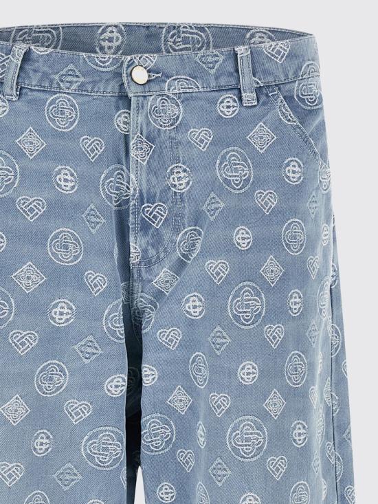 25FW 카사블랑카 데님 팬츠 MAW25TR356 01 Blue - CASABLANCA