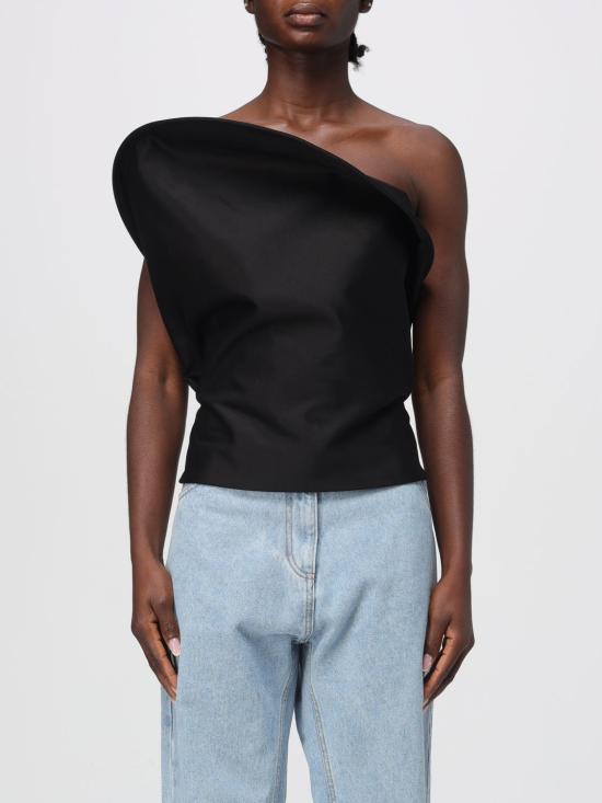 25FW 마그다뷰트림 민소매 티셔츠 230725 Black