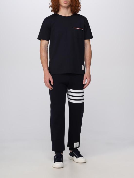 25FW 톰브라운 클래식 루프백 엔지니어드 4바 스웨트팬츠  MJQ008H00535 461 Navy - THOM BROWNE