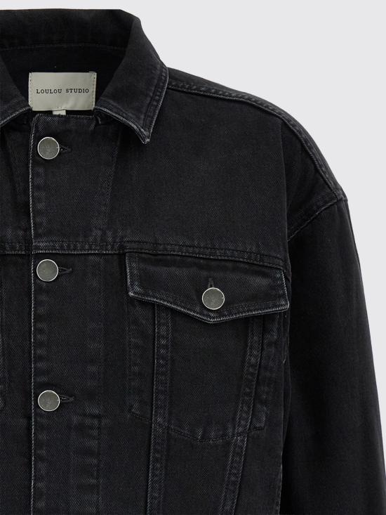 25FW 루루 스튜디오 자켓 DAVE WASHED GREY Black - LOULOU STUDIO