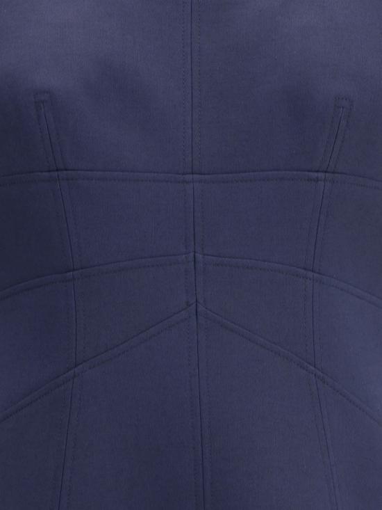 25FW 알렉산더 맥퀸 롱 원피스 841216QJAAA 4100 Navy - ALEXANDER MCQUEEN