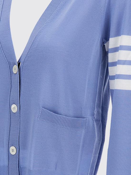 25FW 톰브라운 가디건 FKC334AY1014 482 Gnawed Blue - THOM BROWNE