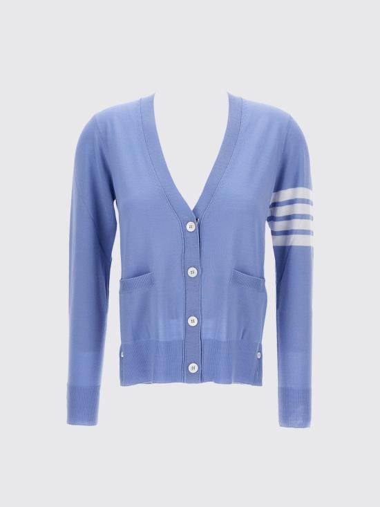 25FW 톰브라운 가디건 FKC334AY1014 482 Gnawed Blue - THOM BROWNE