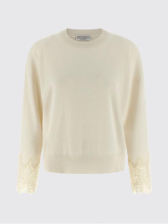 25FW 브루넬로 쿠치넬리 스웨터 M12211900 C2723 White