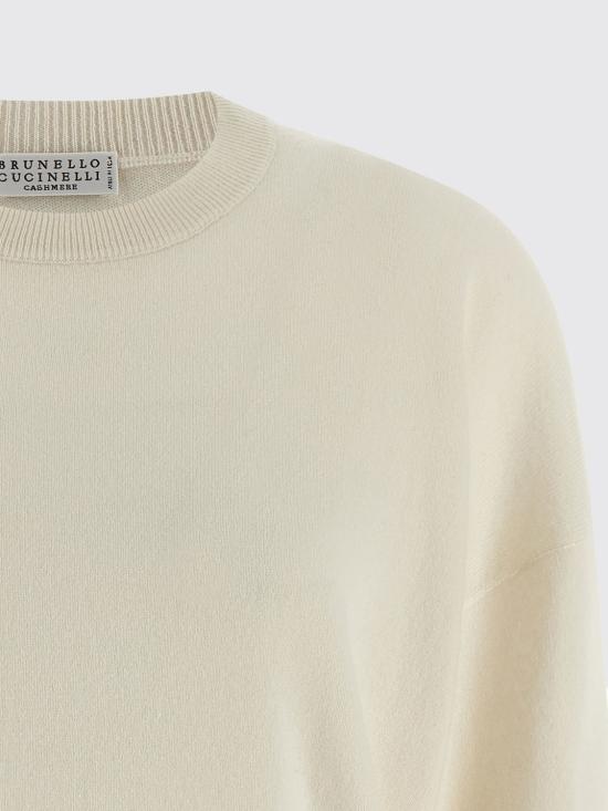 25FW 브루넬로 쿠치넬리 스웨터 M12211900 C2723 White - BRUNELLO CUCINELLI
