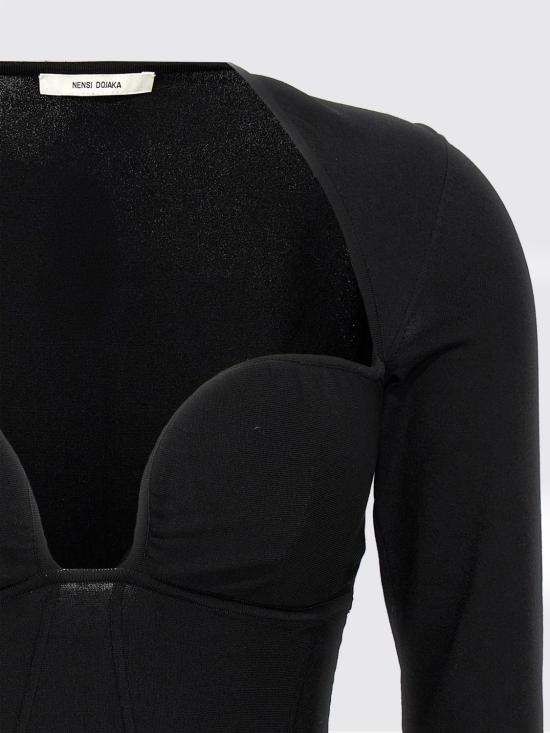 25FW 넨시 도자카 탑 NDAW24KT061 Black - NENSI DOJAKA