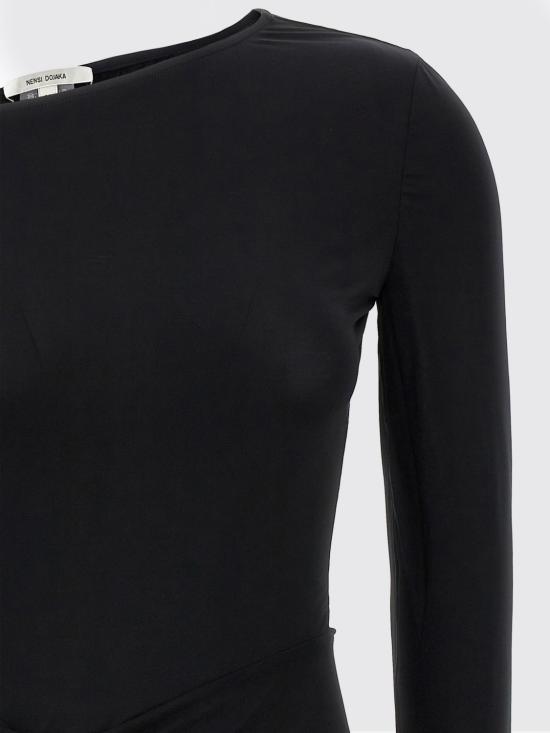 25FW 넨시 도자카 롱 원피스 NDAW24DR203 Black - NENSI DOJAKA