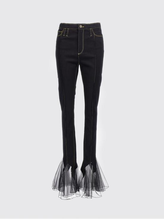 25FW 넨시 도자카 데님 팬츠 NDAW24DEN014 BLACKOVERDYE Black