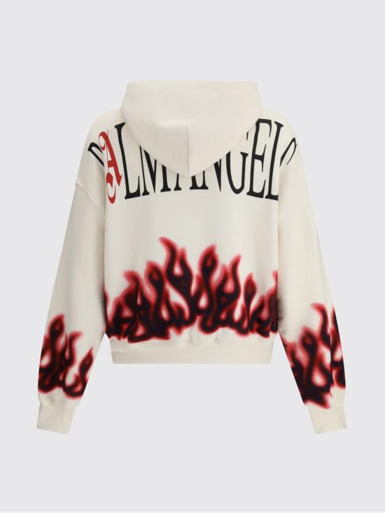 25FW 팜앤젤스 긴팔 티셔츠 PMBB17EF25FLE002 0384 Ivory - PALM ANGELS