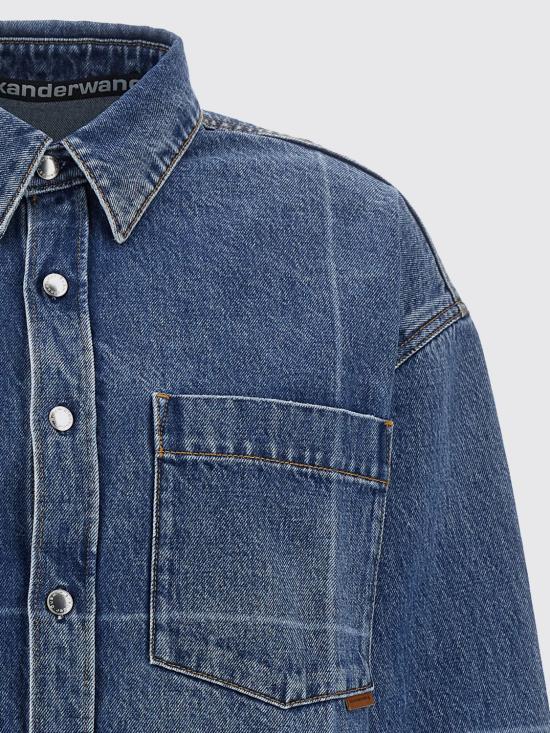 25FW 데님 X 알렉산더 왕 셔츠 4DC4252913 400C Blue - DENIM X ALEXANDER WANG