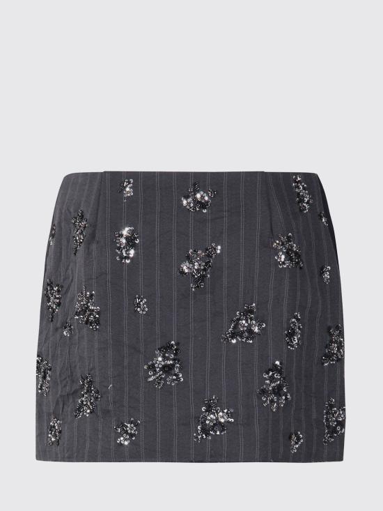 25FW 심카이 숏 스커트 5253045CR CHARCOAL Black - SIMKHAI