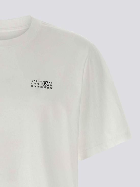25FW MM6 메종마르지엘라 반팔 티셔츠 SH2GC0031M20048 100 White - MM6 MAISON MARGIELA