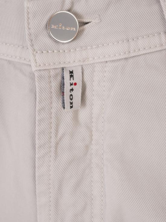 25FW 키톤 스트레이트 팬츠 UPNJSMK0102H 03 White - KITON