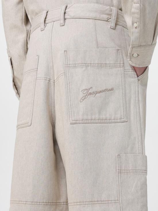 25FW 자크뮈스 스트레이트 팬츠 PAM00541AD00044 130 Beige - JACQUEMUS