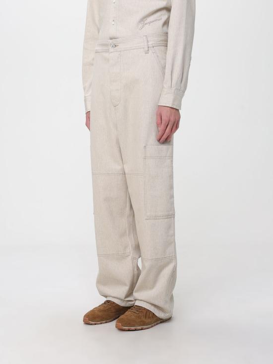 25FW 자크뮈스 스트레이트 팬츠 PAM00541AD00044 130 Beige - JACQUEMUS