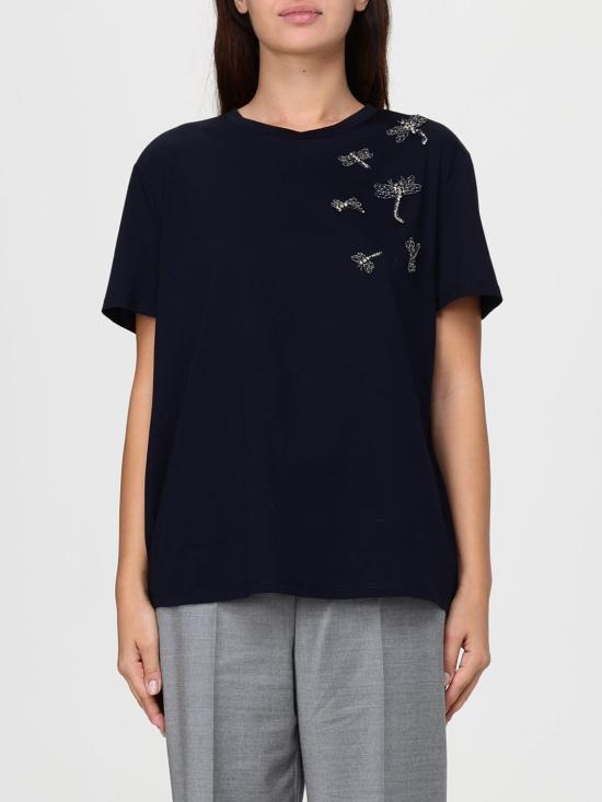 25FW 막스마라 스튜디오 반팔 티셔츠 2526976013600 008 Ocean