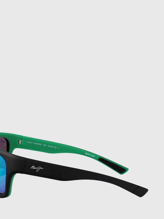 26SS 마우이짐 선글라스 GM681 02A 01 Matte Black w Green Interior - MAUI JIM