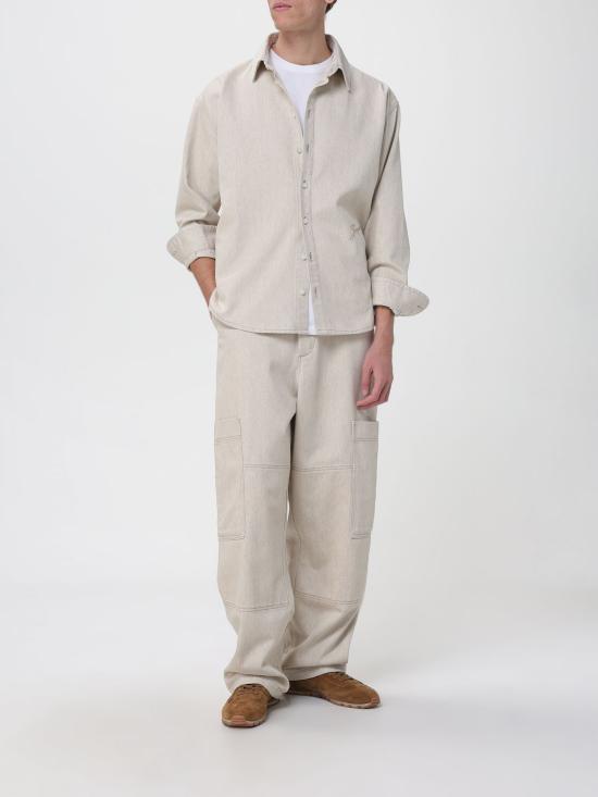 25FW 자크뮈스 긴팔 셔츠 SHM00545AD00044 130 Beige - JACQUEMUS