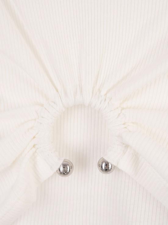 25FW 파코라반 민소매 티셔츠 24FJTE165C00530 P100 White - PACO RABANNE