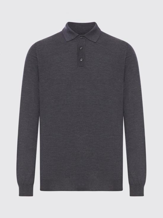 25FW 자노네 폴로 티셔츠 810232Z0290 N7027 Mouse Grey