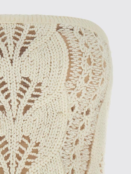 25FW 에르마노 설비노 탑 D472L754WNL 14800 White - ERMANNO SCERVINO