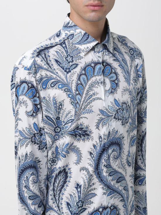 25FW 에트로 긴팔 셔츠 MRIB000199SA5L1 X0802 Blue - ETRO