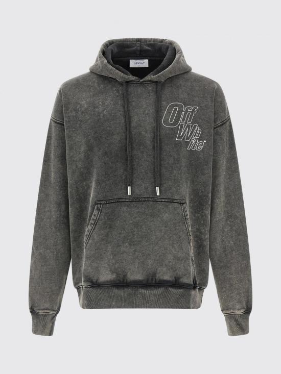 25FW 오프화이트 긴팔 티셔츠 OMBB085F25FLE00K 1301 Grey