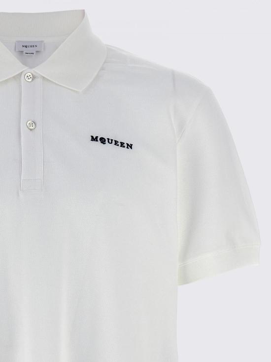 25FW 알렉산더 맥퀸 폴로 티셔츠 839229QXAAK 9000 White - ALEXANDER MCQUEEN