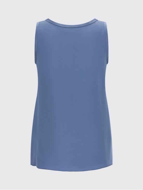 25FW 브루넬로 쿠치넬리 민소매 티셔츠 MPC59E0600 C2641 Blue - BRUNELLO CUCINELLI