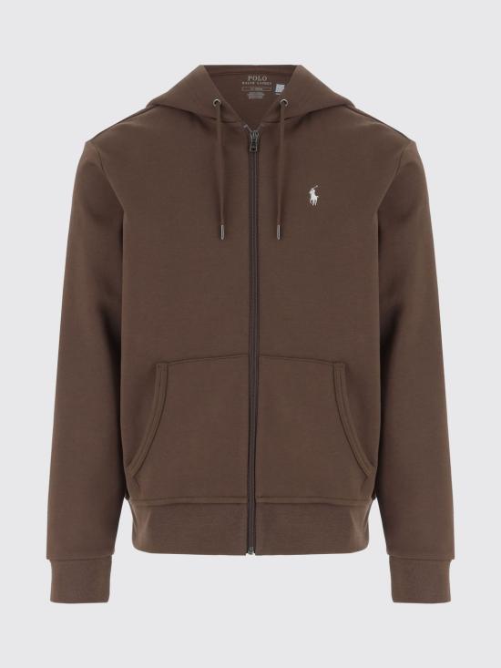 25FW 폴로 랄프로렌 더블 니트 후드 집업 710881517 096 Earth