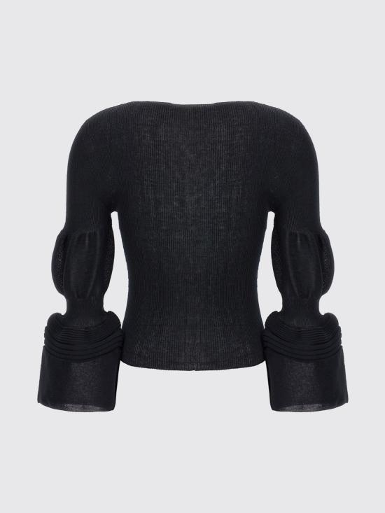 25FW 이세이 미야케 스웨터 IM46KN801 15 Black - ISSEY MIYAKE